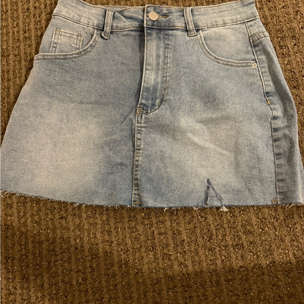 Denim Mini Skirt